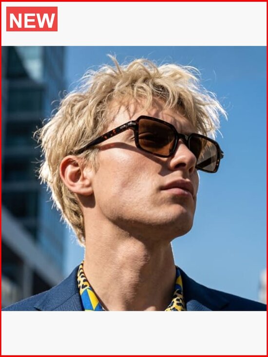Rectangle Retro Narrow Square Sunglasses UV400 main image 7